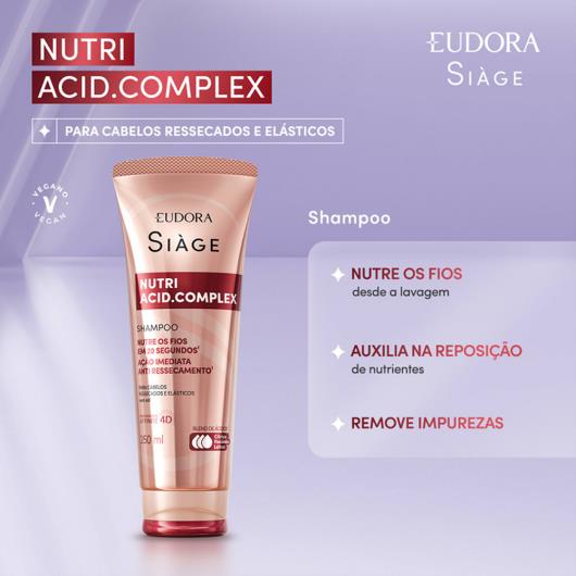Shampoo Nutri Acid.Complex Eudora Siage 250ml - Imagem em destaque