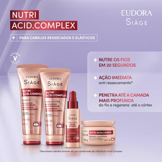 Máscara capilar tratamento nutri acid complex Siage 250g - Imagem em destaque