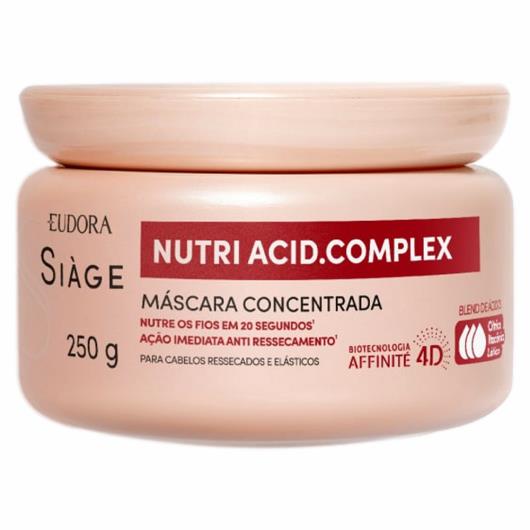 Máscara capilar tratamento nutri acid complex Siage 250g - Imagem em destaque