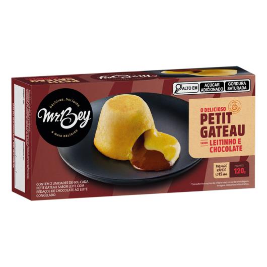 Petit gateau leite com pedaço de chocolate Mr.Bey 120g - Imagem em destaque