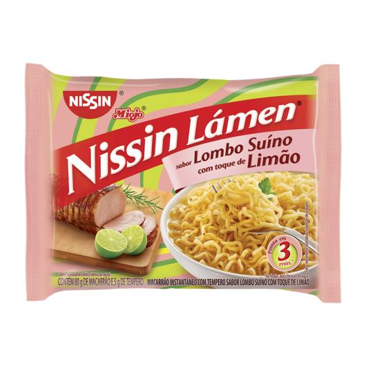 Macarrão instantâneo lombo com toque de limão Lámen Nissin 85g - Imagem em destaque
