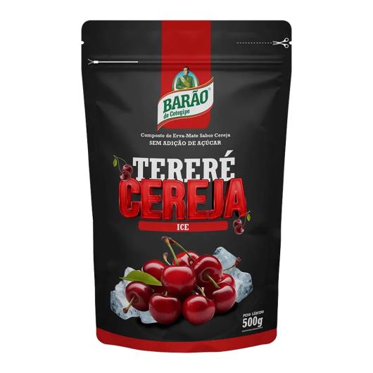 Erva-Mate Tereré Cereja Ice sem Adição de Açúcar Barão 500g - Imagem em destaque