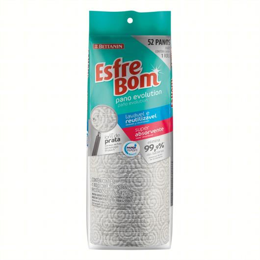 Pano Reutilizável em Rolo Evolution Esfrebom 52 Unidades - Imagem em destaque