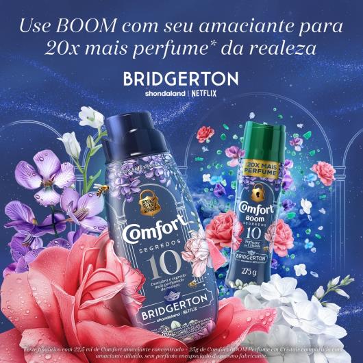 Perfume para Roupas Bridgerton Comfort Boom Segredos Cristais Frasco 275g - Imagem em destaque