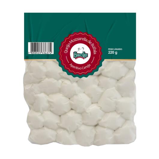 Queijo Mozzarela de Búfala Aperitivo Cereja Bianco Latte 220g - Imagem em destaque