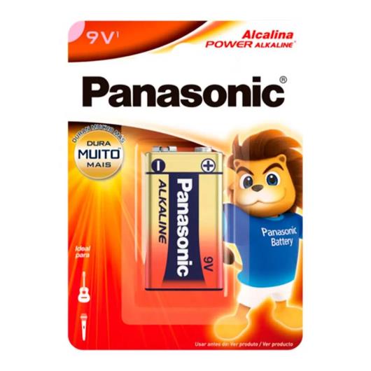 Bateria alcalina 9v Panasonic Unidade - Imagem em destaque