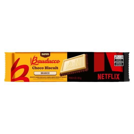 Biscoito Chocolate Branco Choco Biscuit Bauducco 80g - Imagem em destaque