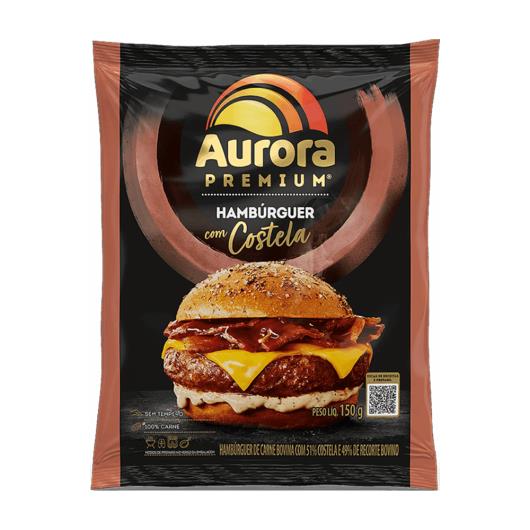 Hambúrguer Bovino Costela Aurora Premium 150g - Imagem em destaque
