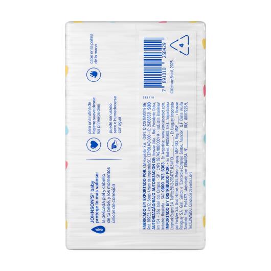 Algodão quadrado para recém-nascido Johnson's Baby 50 Unidades - Imagem em destaque