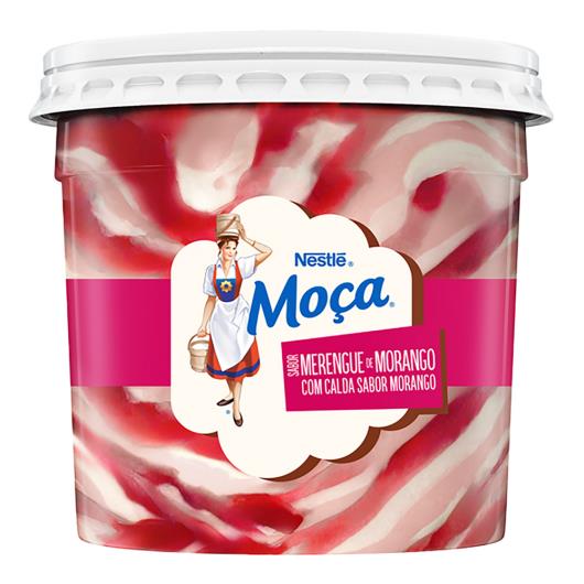 Sorvete merengue de morango Nestlé Moça 1,5 Litros - Imagem em destaque