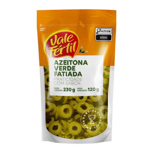Azeitona verde Vale Fértil fatiada sachê 120g - Imagem em destaque