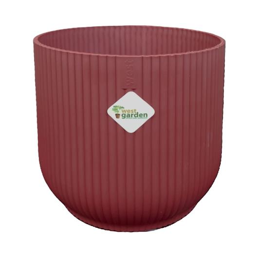 Vaso cachepot siena marsala 13,1X12,7cm West Garden Unidade - Imagem em destaque