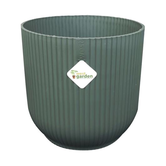 Vaso cachepot siena verde militar 13,1X12,7cm West Garden Unidade - Imagem em destaque