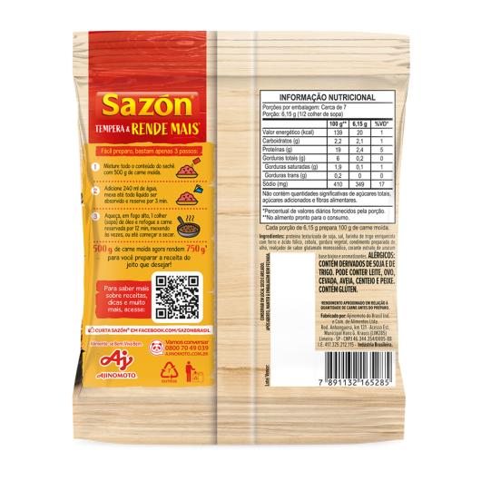 Mistura vegeteal com tempero Sazón Rende mais 40g - Imagem em destaque