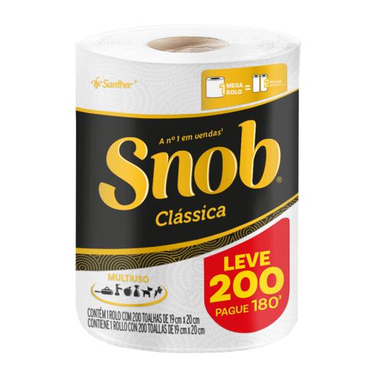 Papel toalha multiuso Clássica Snob Leve 200 Pague 180 Folhas - Imagem em destaque