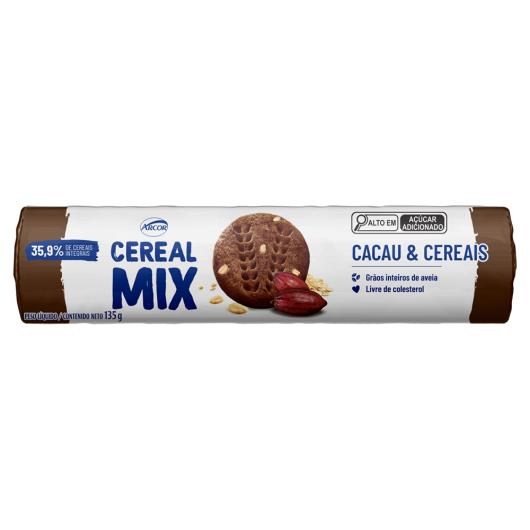 Biscoito Integral Cacau & Cereais Arcor Cereal Mix 135g - Imagem em destaque