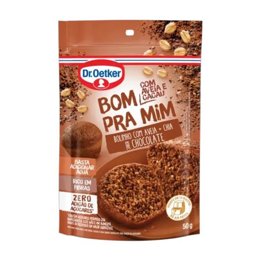 Mistura para bolo chocolate com aveia e chia Bom Pra Mim Dr Oetker 50g - Imagem em destaque