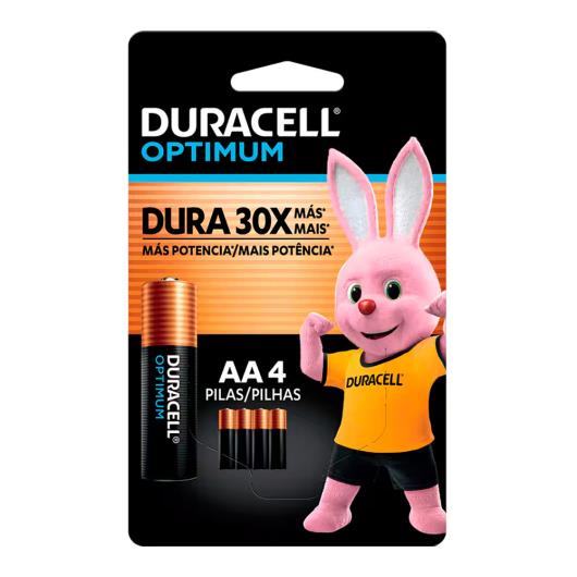 Pilha Alcalina AA Duracell Optmum 4un - Imagem em destaque