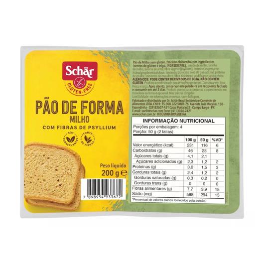 Pão milho sem gluten Schar 200g - Imagem em destaque