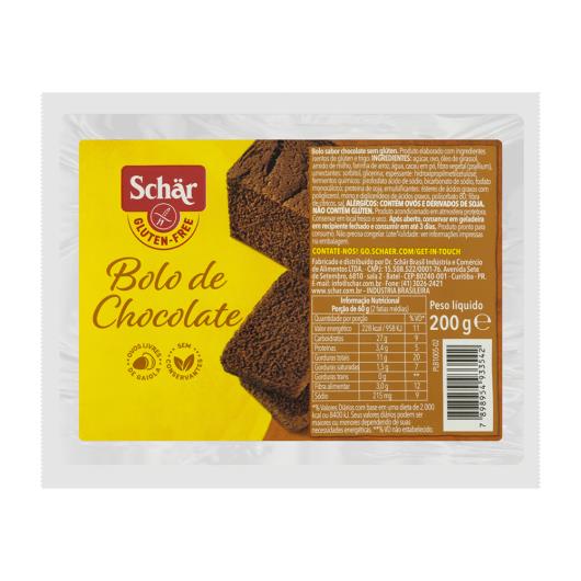 Bolo chocolate sem gluten Schar 200g - Imagem em destaque
