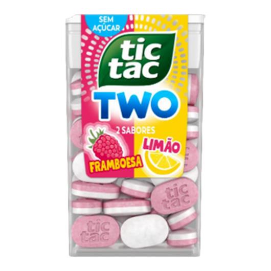 Pastilha framboesa e limão zero açúcar Two Tic Tac 38,5g - Imagem em destaque