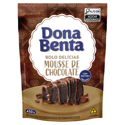 Mistura para Bolo Mousse de Chocolate Dona Benta Sachê 450g - Imagem em destaque