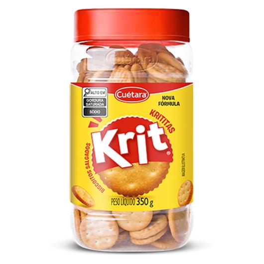 Biscoito salgado Krititas Krit Pote 350g - Imagem em destaque