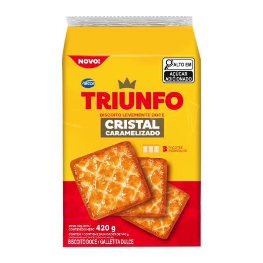 Biscoito cristal caramelizado Triunfo 420g - Imagem em destaque