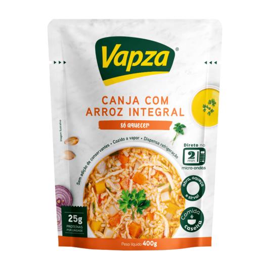 Canja com arroz integral cozida a vapor Só Aquecer Vapza 400g - Imagem em destaque