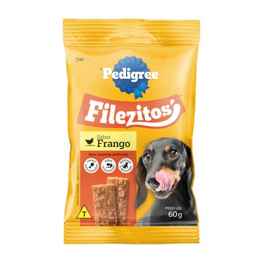 Bifinho para cães adultos frango Filezitos Pedigree 60g - Imagem em destaque