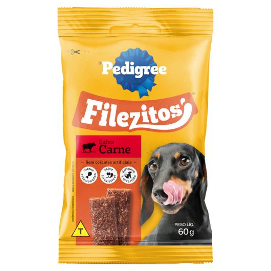 Bifinho para cães adultos carne Filezitos Pedigree 60g - Imagem em destaque