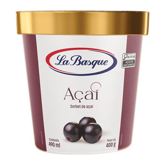 Sorbet açaí La Basque Pote 490ml - Imagem em destaque