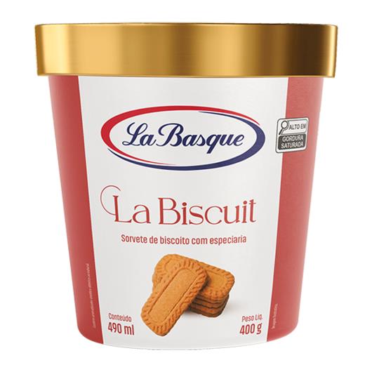 Sorvete la biscuit La Basque Pote 490ml - Imagem em destaque