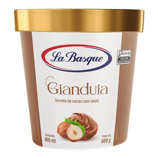 Sorvete gianduia La Basque Pote 490ml - Imagem em destaque