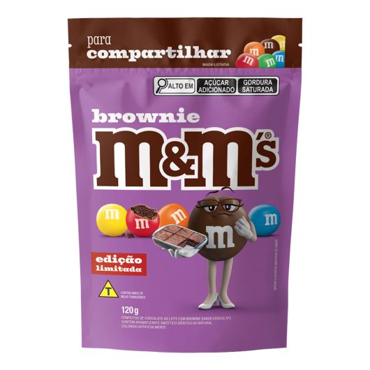 Confeito chocolate e brownie M&Ms Edição Limitada Pouch 120g - Imagem em destaque