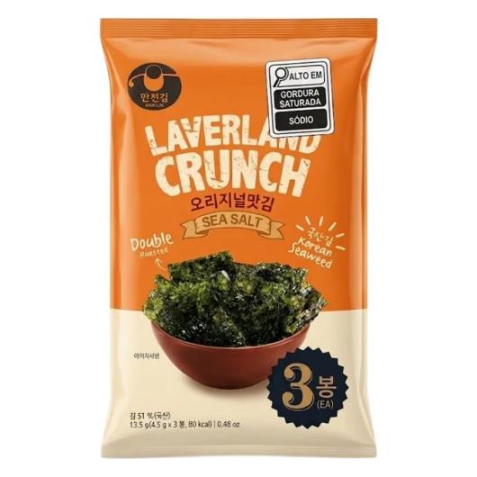 Alga nori sal marinho Crunch Laverland 13,5g - Imagem em destaque