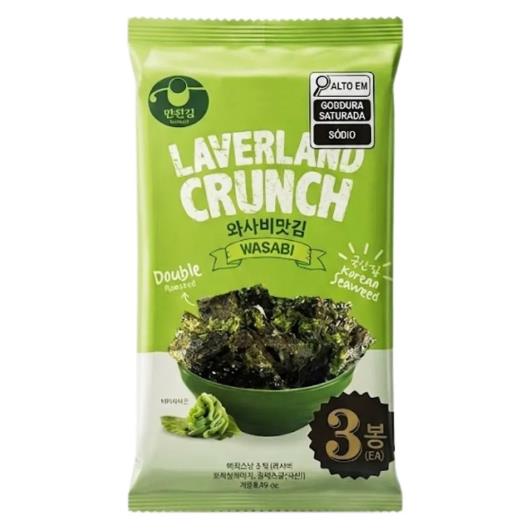 Alga Nori Wasabi Laverland Crunch 13,5g - Imagem em destaque