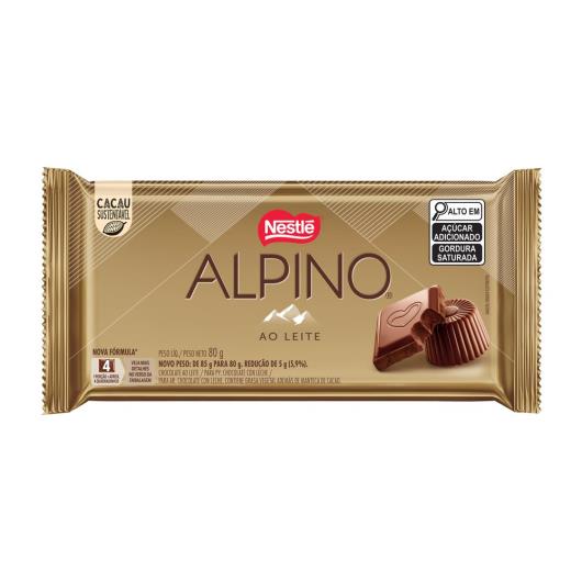 Chocolate ao Leite Alpino 80g - Imagem em destaque