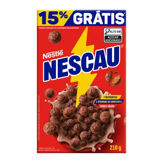 Cereal Matinal Nescau Caixa 210g Grátis 15% - Imagem em destaque