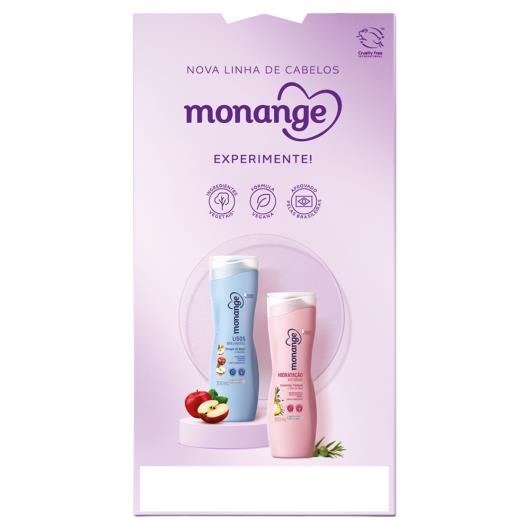 Kit Shampoo 300ml + Condicionador 170ml Hidratação Intensiva Monange Preço Especial un - Imagem em destaque