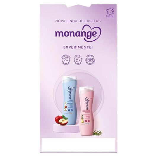 Kit Shampoo 300ml + Condicionador 170ml Lisos Brilhantes Monange Preço Especial un - Imagem em destaque