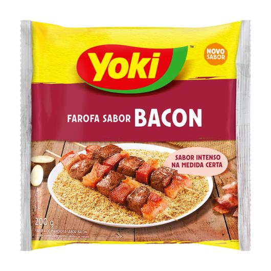 Farofa de Mandioca Sabor Bacon Yoki Pacote 200g - Imagem em destaque