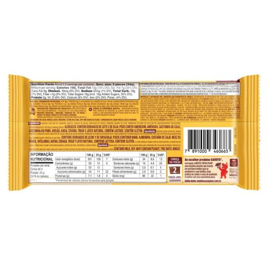 Chocolate Baton Creme Garoto Recheados 90g - Imagem em destaque