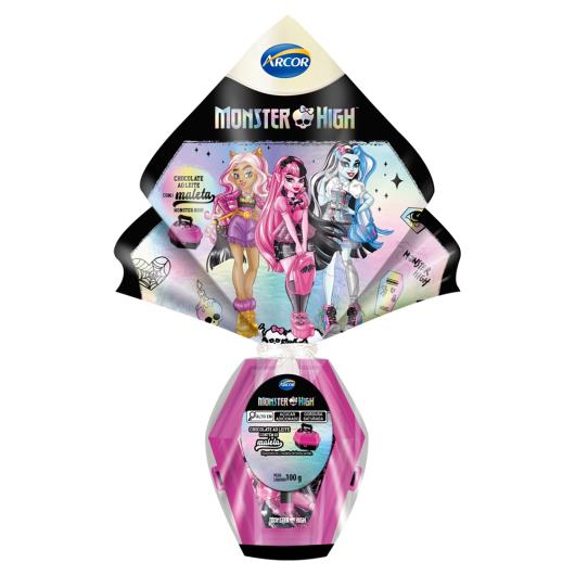 Ovo de Páscoa ao Leite Monster High Arcor 100g Vem com 1 Maleta - Imagem em destaque
