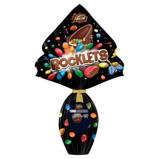 Ovo de Páscoa ao Leite Rocklets Arcor 200g - Imagem em destaque