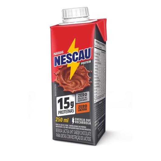 Bebida Láctea Chocolate 15g de Proteínas Nescau Protein 250ml - Imagem em destaque