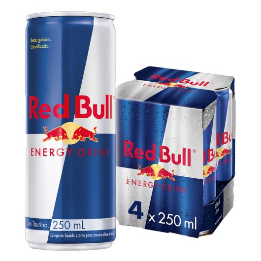 Pack Energético Original Red Bull Lata 4un 250ml cada - Imagem em destaque