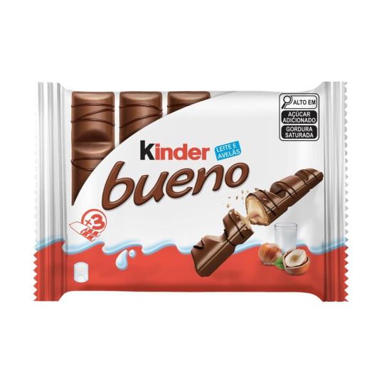 Wafer Kinder Bueno 129g 3 Unidades - Imagem em destaque