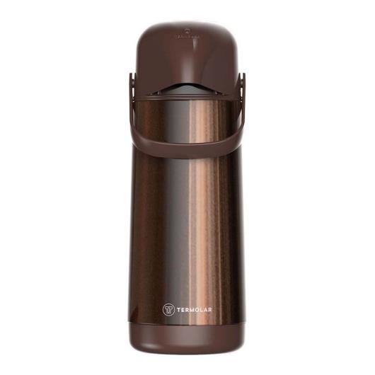 Garrafa Térmica Lumina Marrom Inox Termolar 1l - Imagem em destaque