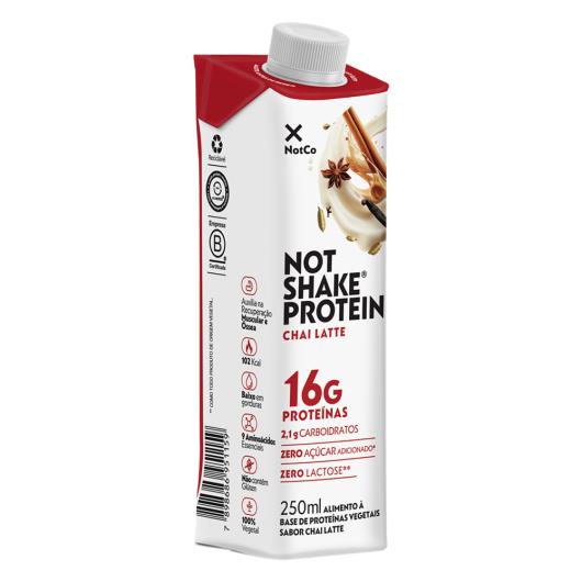 Alimento Vegetal Chai Latte 16g de Proteínas Not Milk Not Shake Protein 250ml - Imagem em destaque